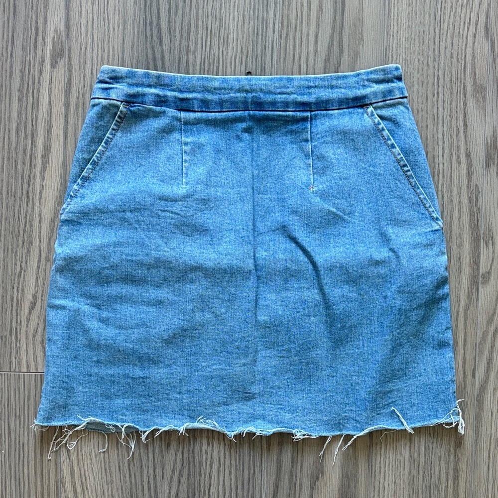 Forever 21 Light Blue Denim Mini Skirt